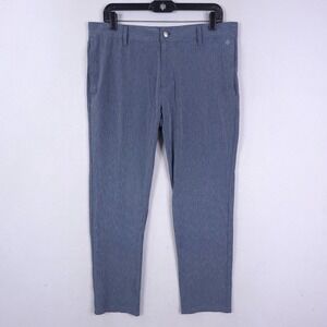 ADIDAS Crosshatch Stretch Performance  Flat Front Golf Pants 32x 30 Fits 33x28